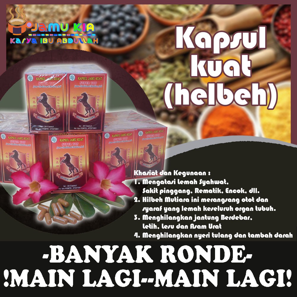 Kapsul Kuat Semangat , Kapsul Kuat Semangat HELBEH , kapsul kuat, kut capsul cap kuda larat