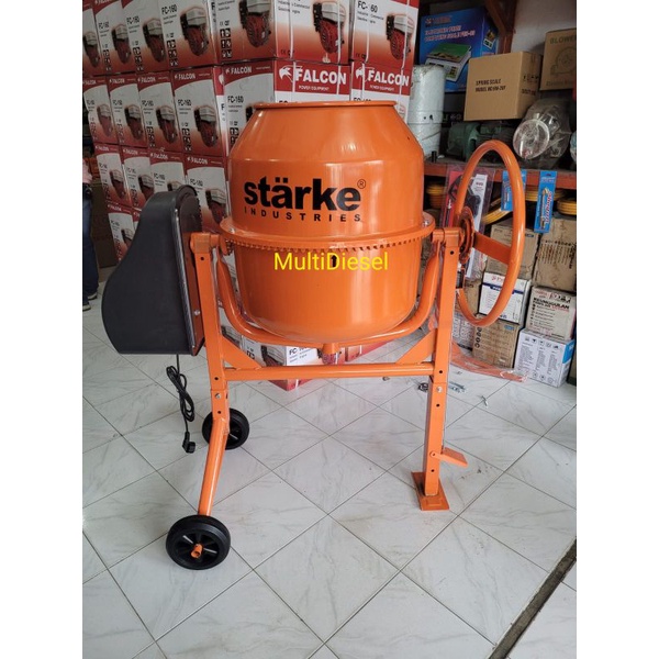 Mesin Pengaduk Semen Beton Listrik 200liter  STARKE Mesin Molen Concrete