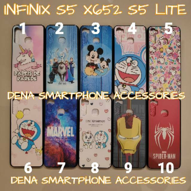 Soft Case Infinix S5 X652 Infinix S5 Lite Motif Gambar Karakter