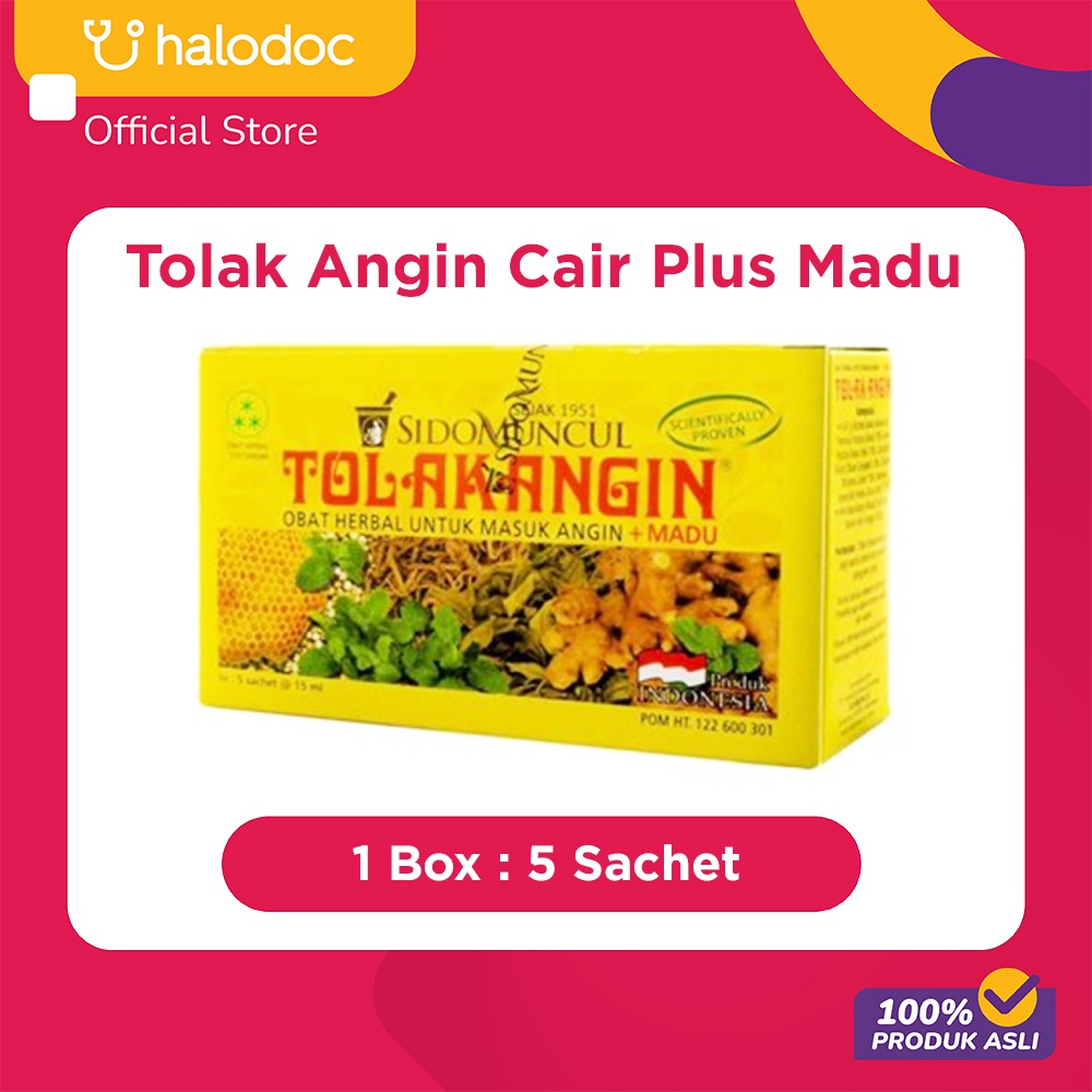 Tolak Angin Cair Plus Madu 15 ml 5 Sachet