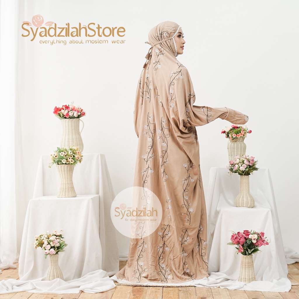 SYADZILAH - Mukena Terusan Dewasa Bordir Zhafira