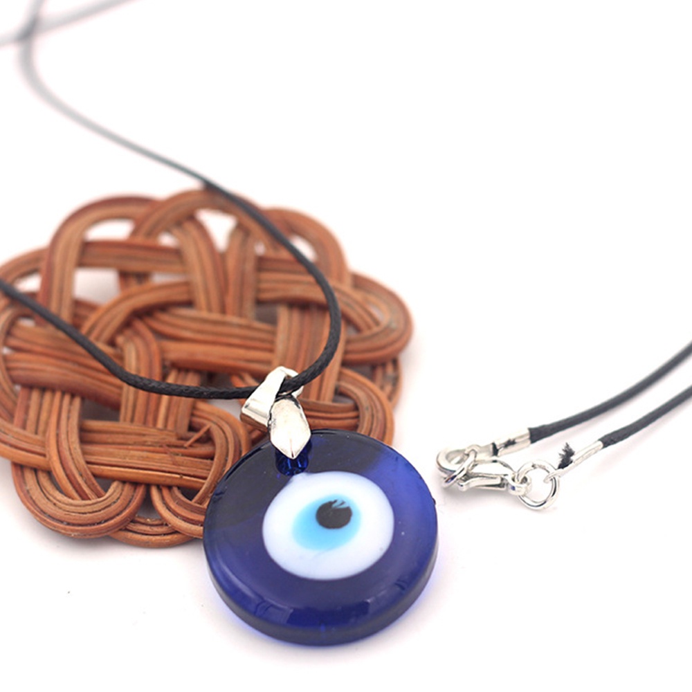 【COD Tangding】Turkish Blue Evil Eyes Charm Pendant Necklace Creative Fashion Jewelry