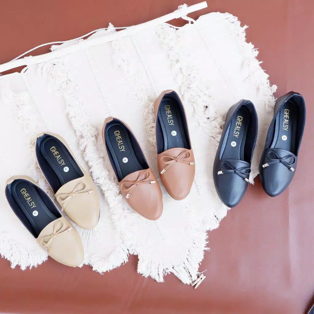 SEPATU SHOES SLIP ON FLAT CEWEK RUBI FLAT SHOES FASHION WEAR WANITA FASHIONABLE MURAH