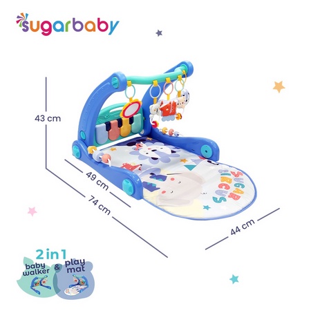 Sugar Baby 2in1 Baby Walker and Playmat