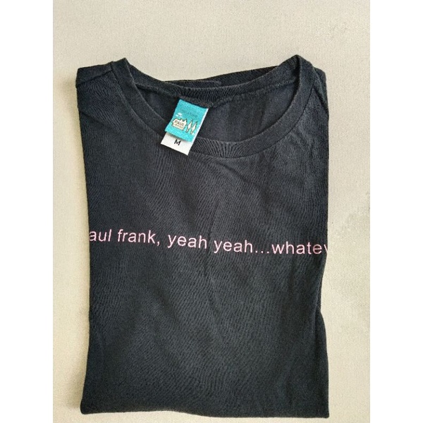 kaos hitam polos PAUL FRANK