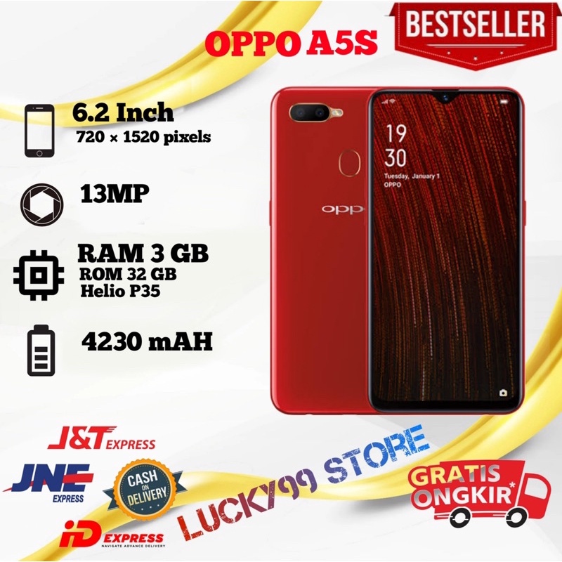 HP OPPO A5s Ram 3GB Internal 32GB 4LTE Fullset-1