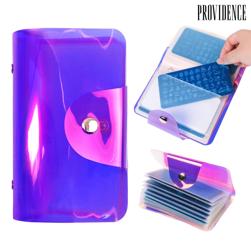 Providence Tas Penyimpanan / Organizer Template Kuku Anti Gores Ringan Untuk Manicure / Nail Art Wanita