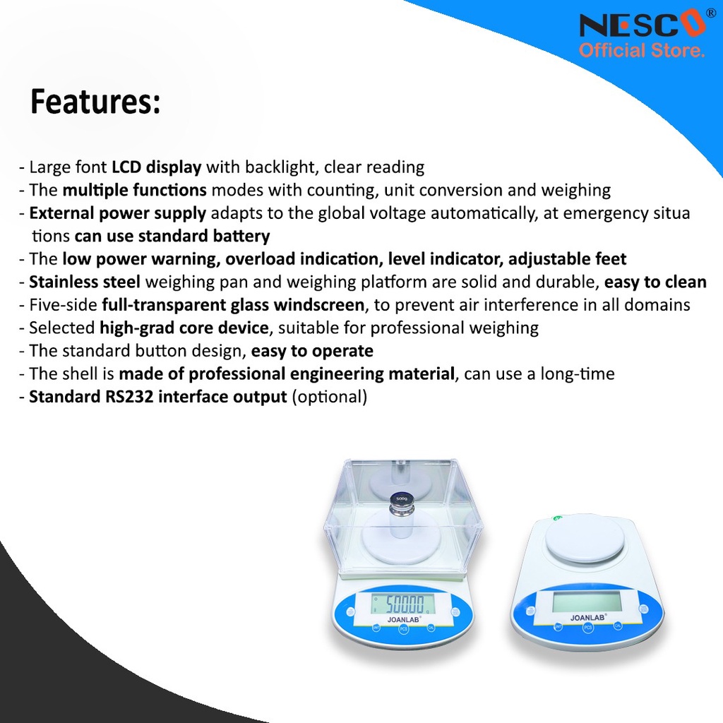 JOANLAB Analitic Scale (Precision)