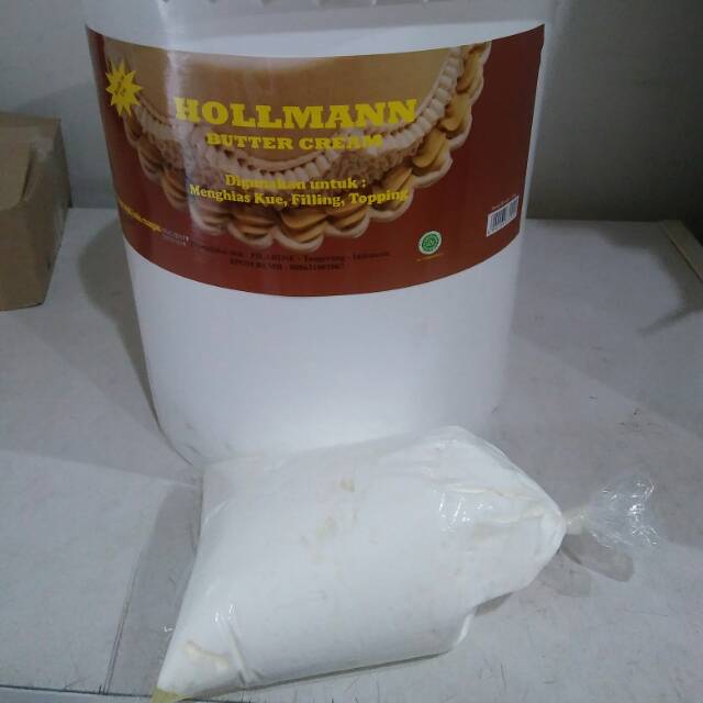 Jual Buttercream vanila hollman kemasan repackan 500gr Shopee Indonesia