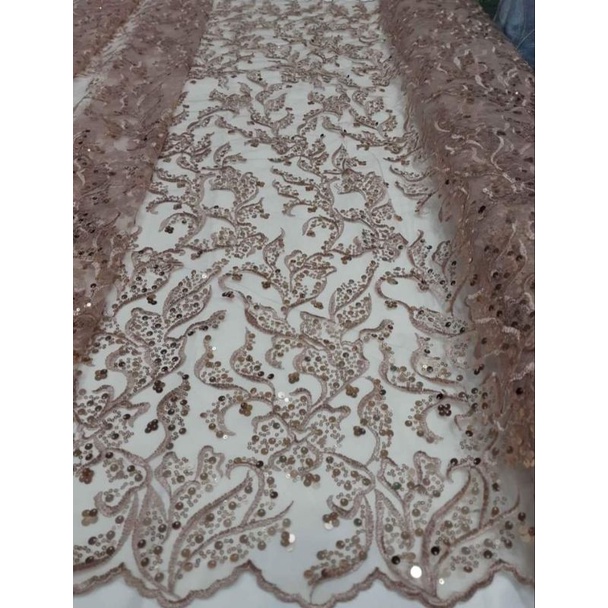 Kain Tile sequin / Bahan Tile sequin separkle / Kain kebaya pesta seragam keluarga bahan kebaya bordir Payet sequin