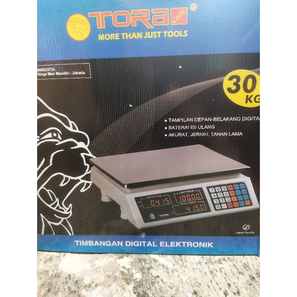 Timbangan Digital 30KG TORA