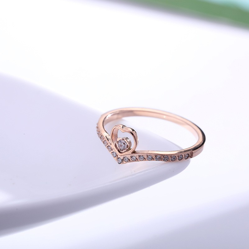 [ Model Baru ] Cincin Titanium Mini Korea Wanita Fashion Cocok Untuk pesta hadiah trend kini CK156