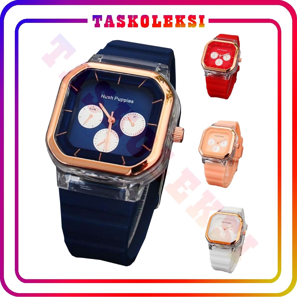 ☛TK☚ JT038 Jam Tangan Wanita Cewek Hosh Poppies Sergi Jarum Strap Rubber