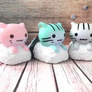 CAT SUSHI SQUISHY ORIGINAL / licensed toysboxshop puni ibloom rare new