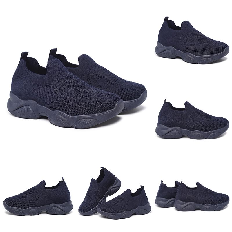 [GROSIR][COD] SEVEN_DAY SEPATU RAJUT SLIP ON ANAK-ANAK UNTUK USIA 2-9 TAHUN / BOY &amp; GIRL NAVY WM2318