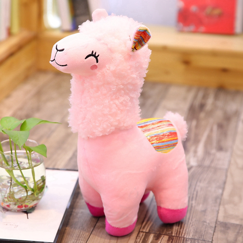 Boneka Hewan Alpaca Bahan Plush Lembut Untuk Mainan Anak Shopee