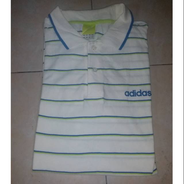 kaos polo adidas size L bekas oroginal