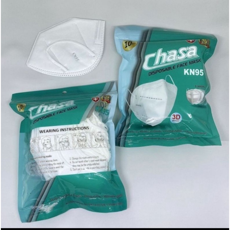 KN95 PUTIH CHASA 10PC SACHET