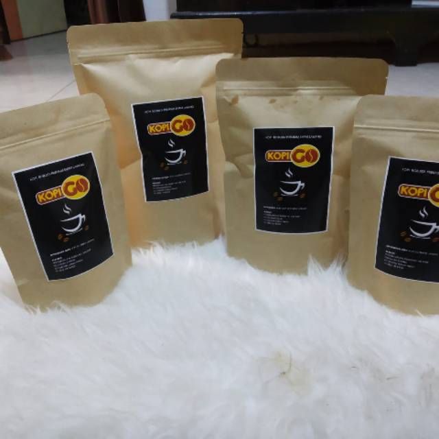 

Biji kopi sangrai robusta asli Empat lawang kemasan 100 gr