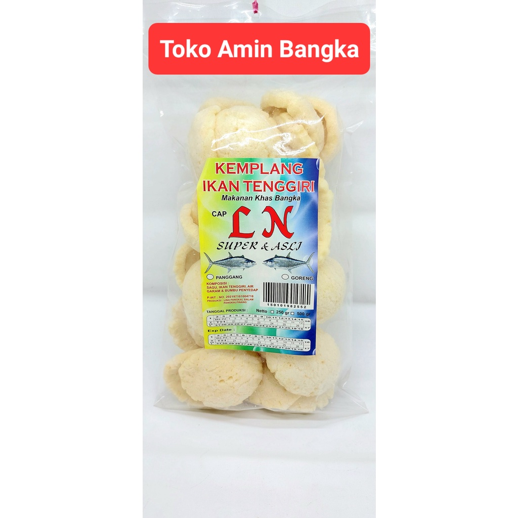 

Kerupuk Kempelang Ikan Tenggiri Khas Bangka Cap LN