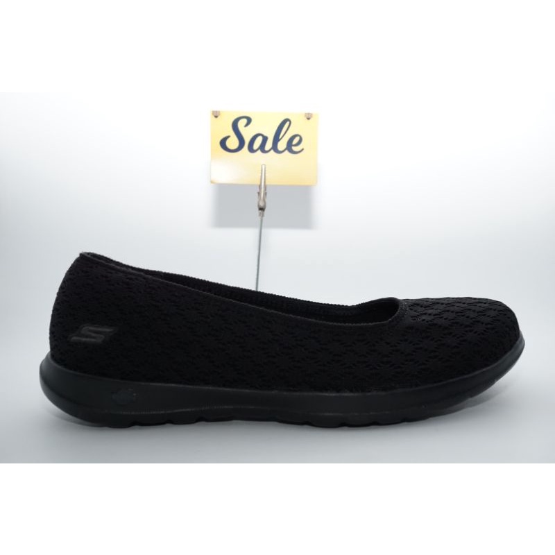 skechers Go walk lite loveable skechers 15386/BBK sepatu slipon cewek original