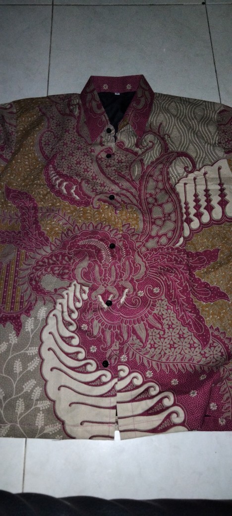Batik Pria Opo Pink Full Furing Katun Halus Sragenan Size M-xxl Asli Solo