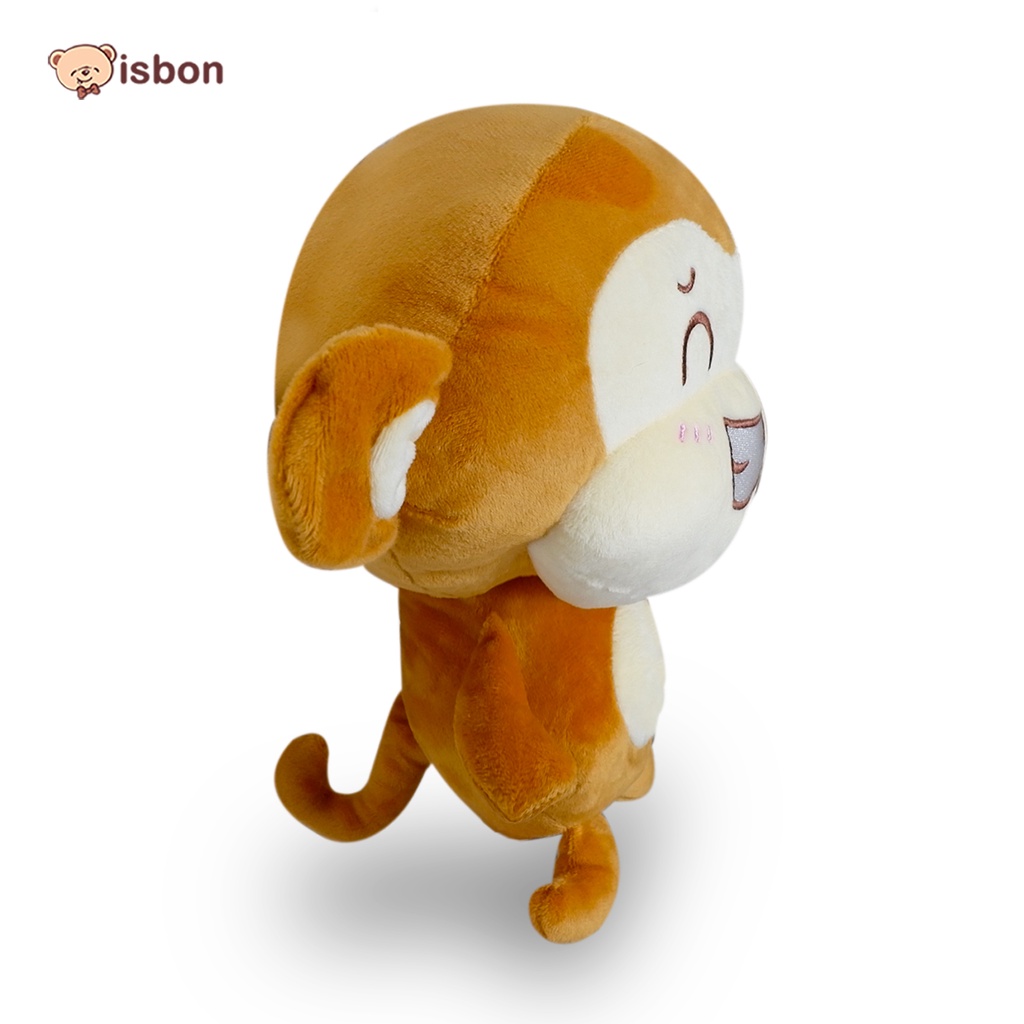 Boneka Monyet Istana Boneka Chiyo tertawa monkey kingkong gorila lucu small animal plush orang utan banana pisang