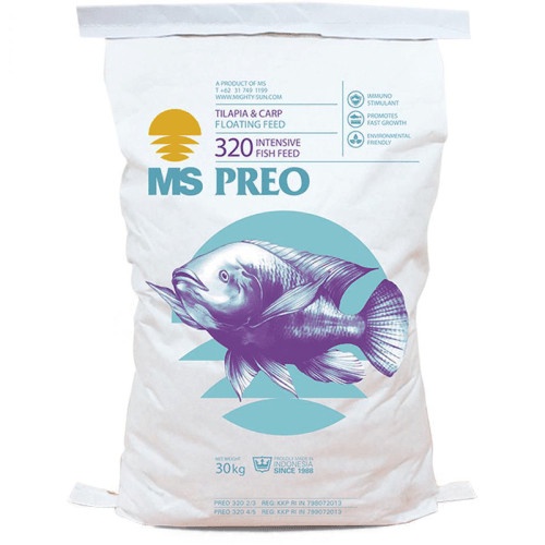 MS Preo 320-2 30kg Pakan Makanan Khusus Ikan Nila Pelet Pellet Apung