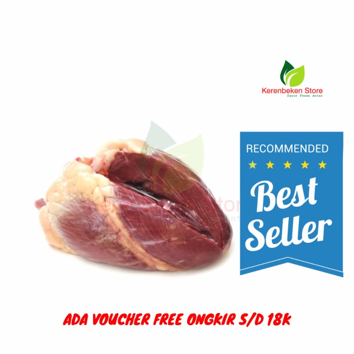 

jantung sapi per kg - 500gr