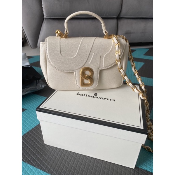 alma flap bag sugar small buttonscarves preloved preloved