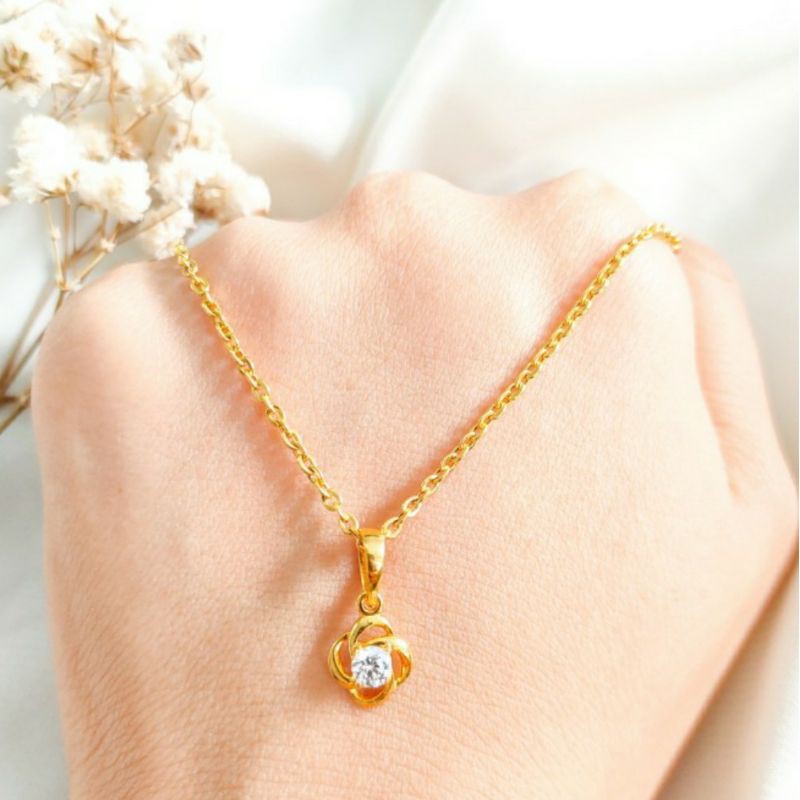 Liontin Emas asli model Shio