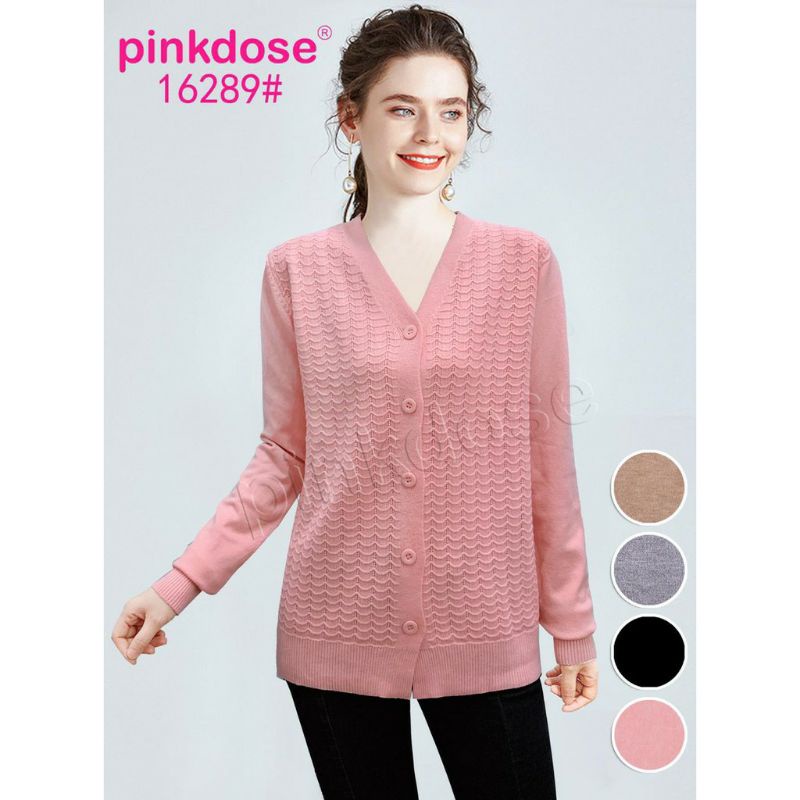 CARDIGAN RAJUT IMPORT 16289 PINKDOSE