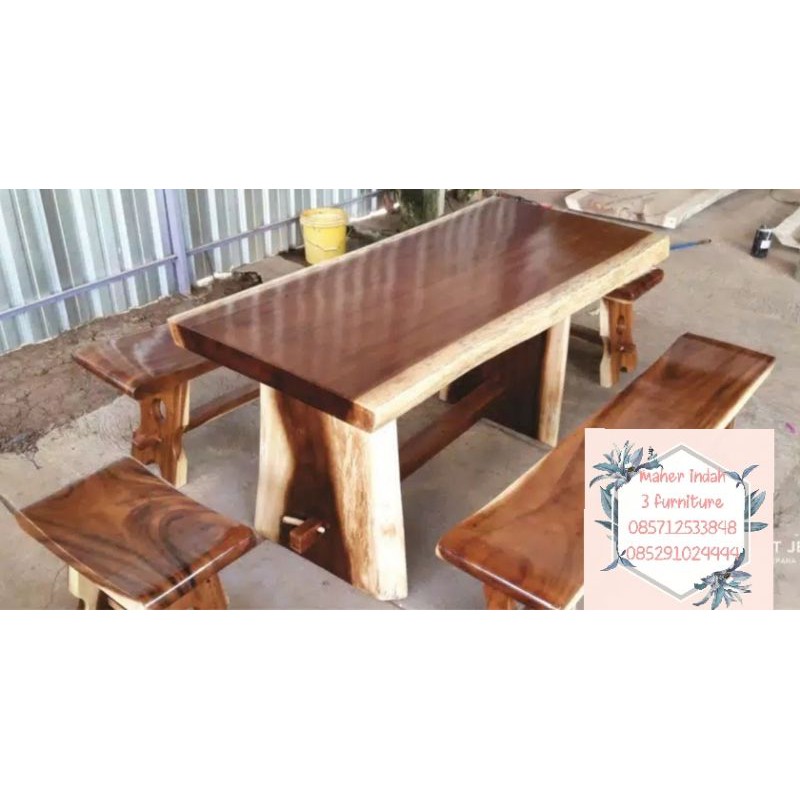 Meja Cafe,Meja Makan Kayu Trembesi