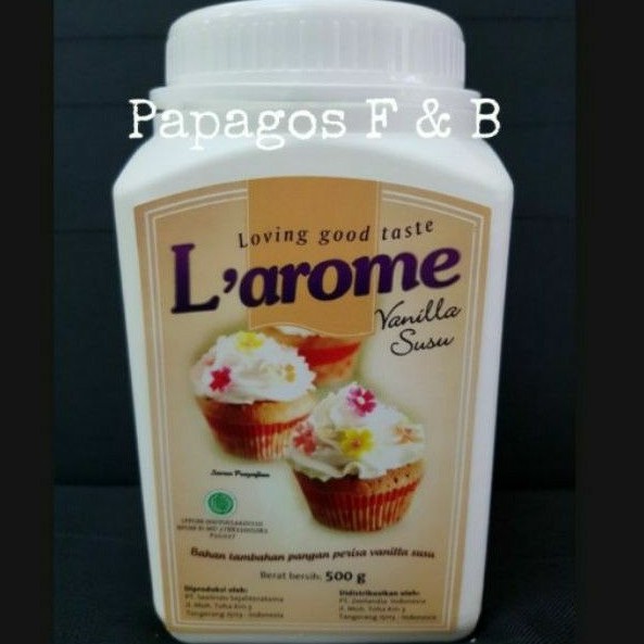 

Larome L'arome Vanila Susu Bubuk Perisa Extrak 500 gr / gram