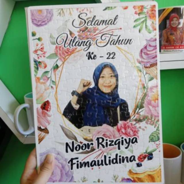 Puzzle custom foto tulisan  Shopee Indonesia