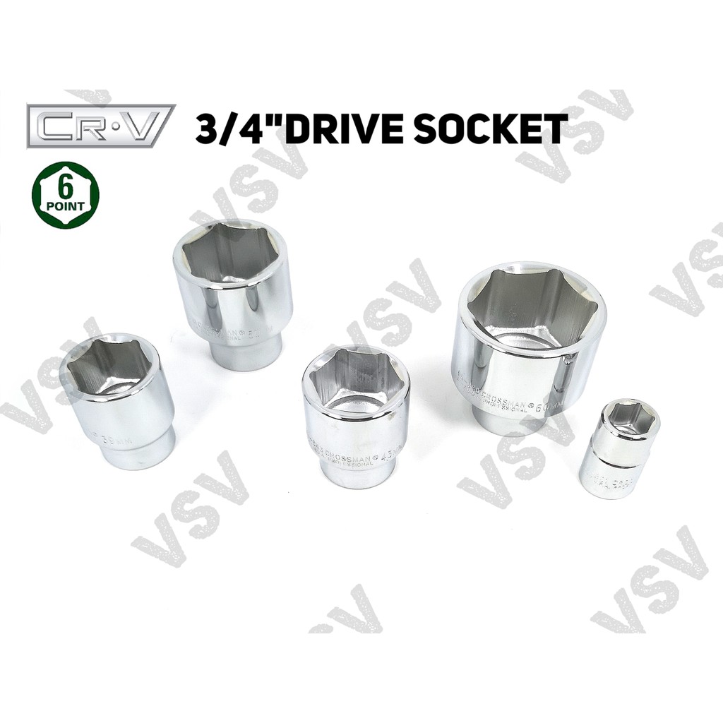 Gestar Socket 3/4&quot;DR 6PT 1.1/16&quot; Kunci shock Anak Sock Kunci Sok 99-666