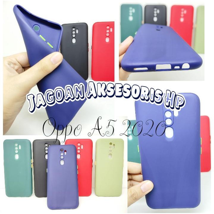 SMPC TPU Candy Oppo A5 2020 6.5 inchi SoftCase Macaron A9 2020 Protection Camera inch SoftCase Macar