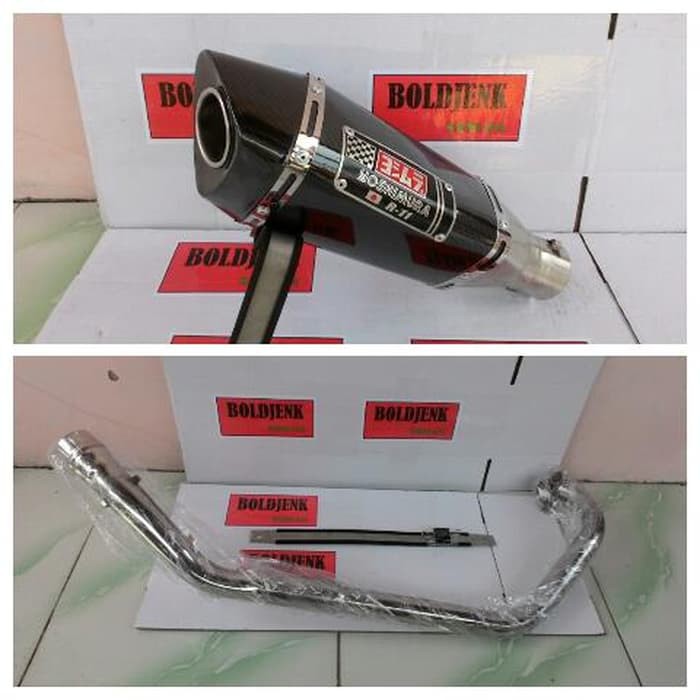 Knalpot racing YOSHIMURA R11 carbon fullset Xabre/R15/cb150/cbr150
