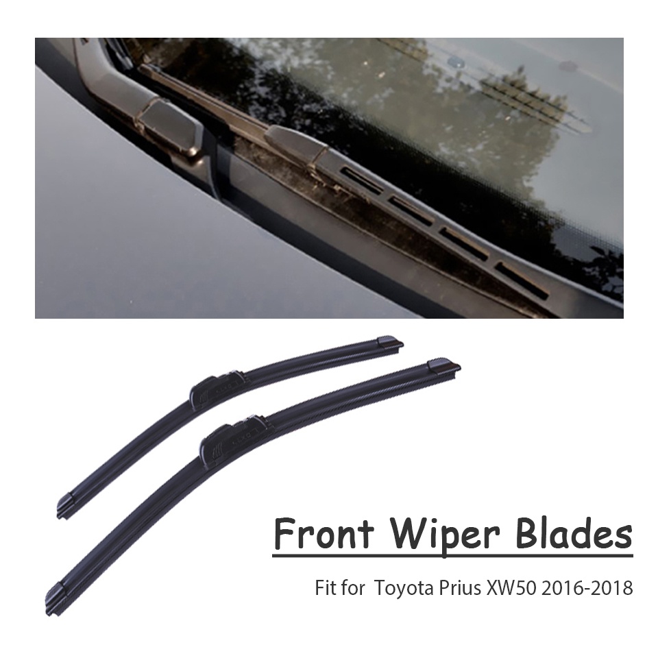 1 Set Karet Wiper Kaca Depan Mobil Untuk Toyota Prius XW10 XW20 XW30 XW50 2018-1997