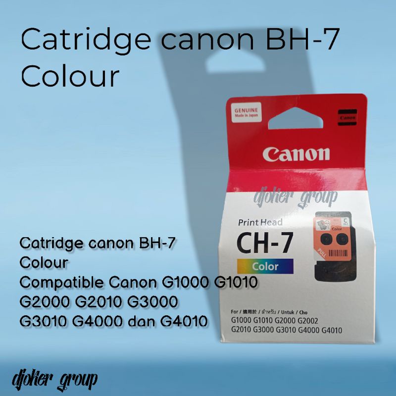 Catridge Canon CH7 Color Head Printer Canon G1010 G1020 G2010 G2020