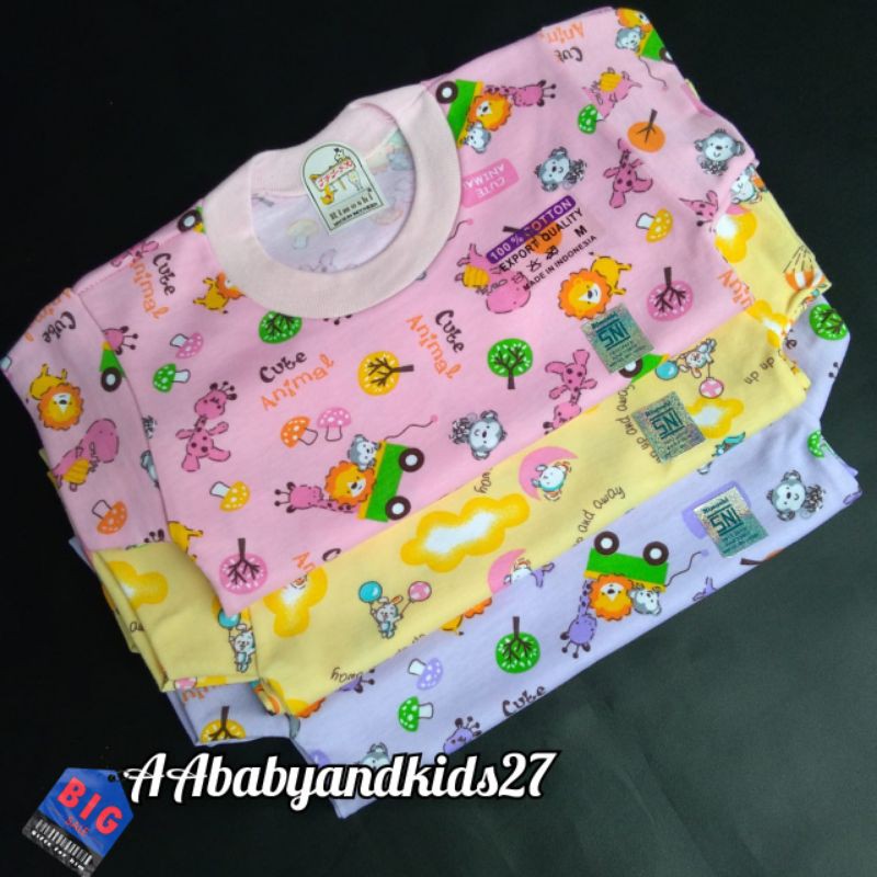 NEW PRODUCT SALE!!! Rimoshi Kaos Oblong Bayi Full Print Bahan Lembut dan SNI Ukuran S M L Xl