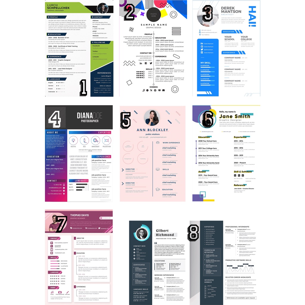 

Design dan Template CV (Curiculume Vitae) Professional dan Menarik