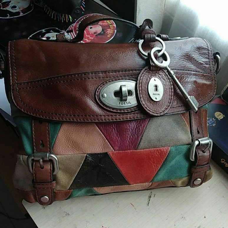 tas fossil Maddox PW top handle preloved