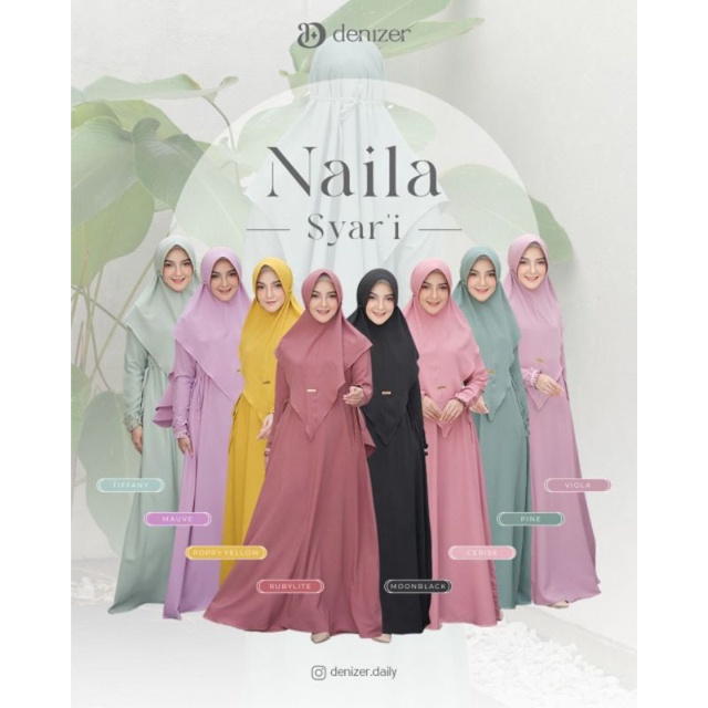 Gamis Dress Naila By denizer daily Ori