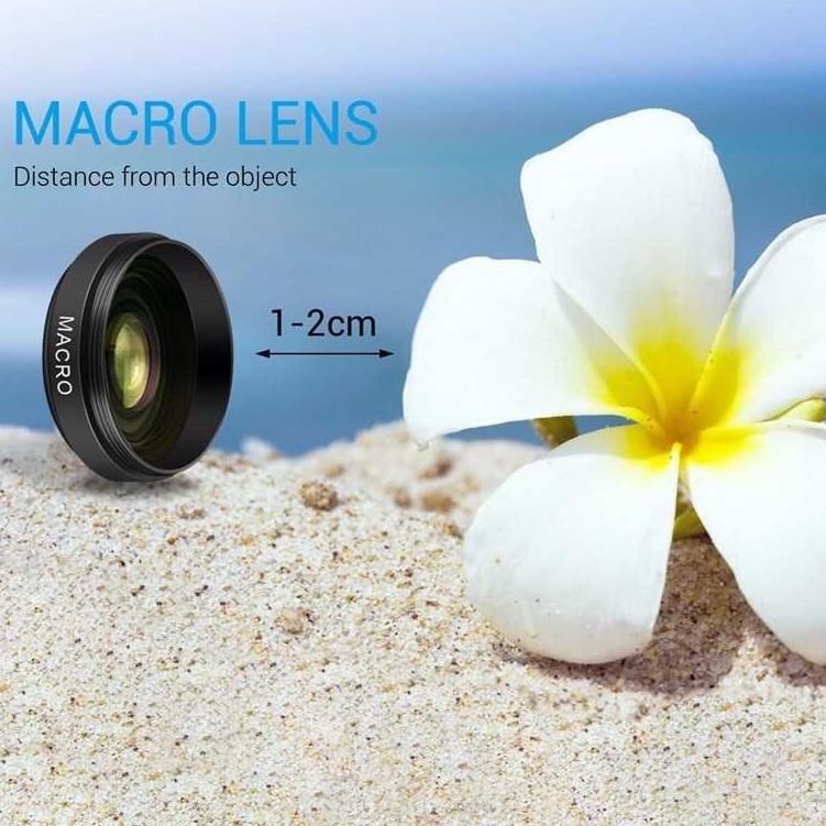 UT Lensa HP Fotografi Super Lebar Wide Angle Lens 0.45x + Macro 12.5x Untuk Smartphone Titangadget ➛ ✾ღ-4