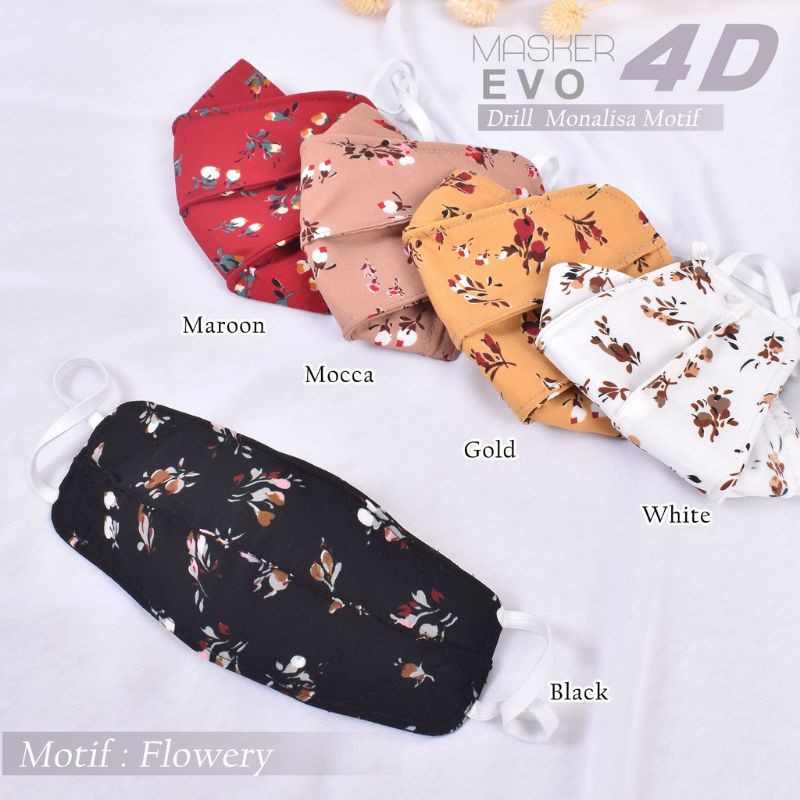 Masker Evo 4D Drill Monalisa Motif