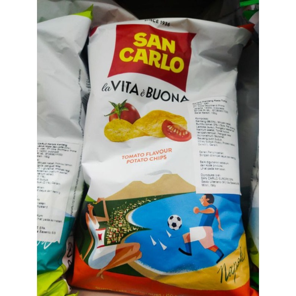 

SNACK IMPORT SAN CARLO VITA BUONA TOMATO FLAVOUR POTATO CHIPS