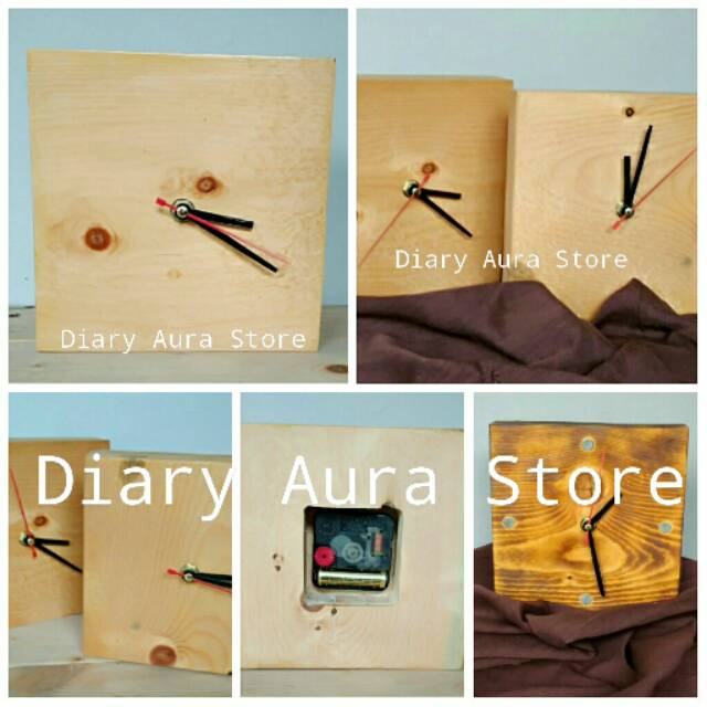 Jam Meja Kayu Jati Belanda / Jam kayu jati belanda / jam antik / jam unik / kayu jati belanda