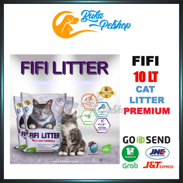 Pasir Kucing PREMIUM FIFI LITTER 10lt WHITE