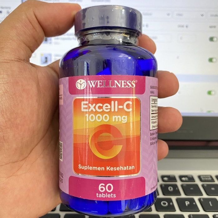 Wellness Excell C 1000 mg 60 Tablets Vitamin C BPOM